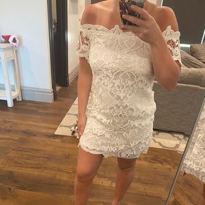 White lace dress